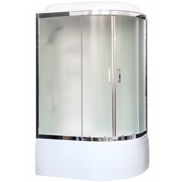 Душевая кабина Royal Bath BK RB 8120BK6-WC-CH (белое/матовое) левая